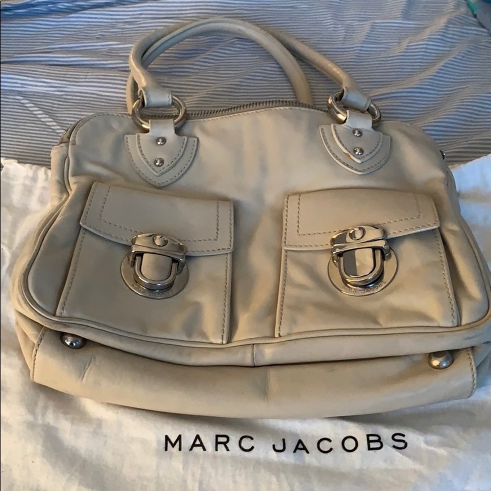 Marc Jacobs Blake Satchel – Bone White – Authentic